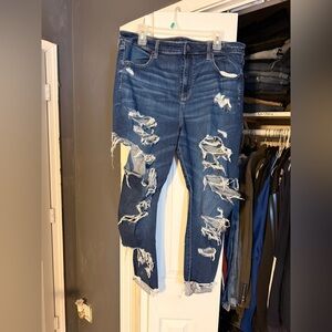 American Eagle Outfitters Distressed Blue Jeans